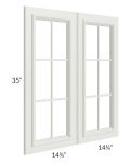 Wellfleet Linen 30x36 Mullion Door (cabinet not included) - Out of stock through April