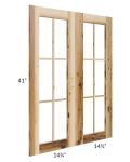 Prairie Shaker 30x42 Mullion Door (cabinet not included) - Out of stock through mid April
