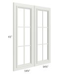 Wellfleet Linen 30x42 Mullion Door (cabinet not included) - Out of stock through April