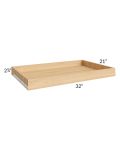 Vail White Shaker 36" Roll Out Tray with a Dovetailed Drawer Box