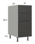 Euro Cafe 15" 3-Drawer Base Cabinet