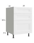 Harbor White 24" 3-Drawer Base Cabinet