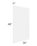 Stratton White Shaker 36x48 Island Panel

