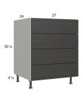 Euro Cafe 27" 4-Drawer Base Cabinet