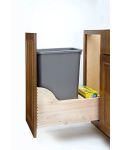 Single Pullout Trash Container with Soft-Close for an 18" Wide Base Cabinet