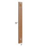 Artisan Walnut Shaker 3x30 Fluted Decorative Filler