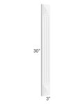 Providence White 3x30 Fluted Decorative Filler 