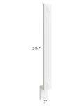 Aspen White Shaker 3" Fluted Decorative Base Filler