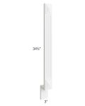 Alpine White Shaker 3" Fluted Decorative Base Filler