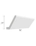 Southport White Shaker 96" Angled Crown Molding