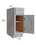 Gramercy Grey Mist ADA 12" Base Cabinet