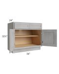 Gramercy Grey Mist ADA 36" Base Cabinet