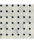 Arabescato Carrara Octagon Mosaic Tile