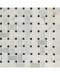 Arabescato Carrara Basketweave Mosaic Tile