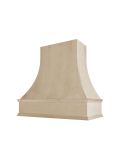 Unfinished Asheville Smooth Curved Hood with Classic Molding