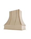 Unfinished Asheville Strapped Curved Hood with Classic Molding