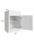 Pearl White 21" Base Cabinet 