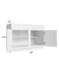 Pearl White 48" Base Cabinet