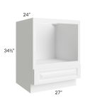 Pearl White 27" Base Microwave Cabinet