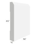 Pearl White 8' Decorative Base Molding 