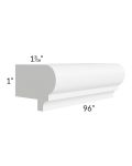 Pearl White 8' Light Rail Molding