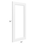 Pearl White 24x36 Corner Glass Door