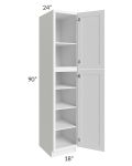Pearl White 18x90 Utility Cabinet