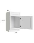 Pearl White 21" Vanity Sink Base Cabinet