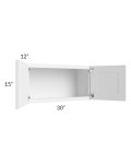 Pearl White 30x15 Wall Cabinet
