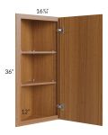 Portland Walnut 12x36 Angle Wall Cabinet 