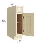 Phoenix Cream Glaze 9" Base Cabinet