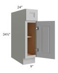 Charlotte Grey 9" Base Cabinet