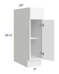 Venetian White Matte 9"  Base Cabinet