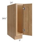 Midtown Timber Shaker 9" Full Height Door Base Cabinet