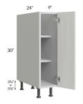 Milan Cream 9" Full Height Door Base Cabinet