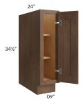 Gramercy Coffee 9" Full Height Door Base Cabinet - Loose Door and Hinge Holes Filled