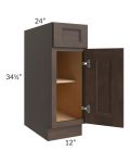 Tuscan Kona Brown 12" Base Cabinet