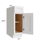 Midtown Cloud Shaker 12" Base Cabinet