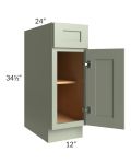 Midtown Pistachio Green Shaker 12" Base Cabinet