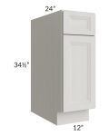 Salem Light Grey 12" Base Cabinet