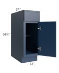 Portland Navy Blue 12" Base Cabinet