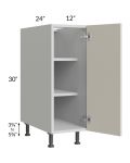 Milan Beige Matte 12" Full Height Door Base Cabinet