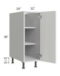 Milan Cream 12" Full Height Door Base Cabinet