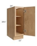 Vienna Timber 12" Full Height Door Base Cabinet