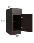 Brazilian Shaker 15" Base Cabinet