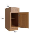 Artisan Walnut Shaker 15" Base Cabinet