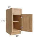 Tuscan Timber 15" Base Cabinet