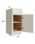 Asheville Cloud Shaker 15" Base Cabinet