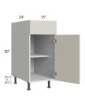 Milan Beige Matte 15" Base Cabinet
