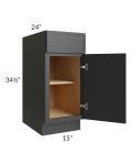 Vienna Black 15" Base Cabinet